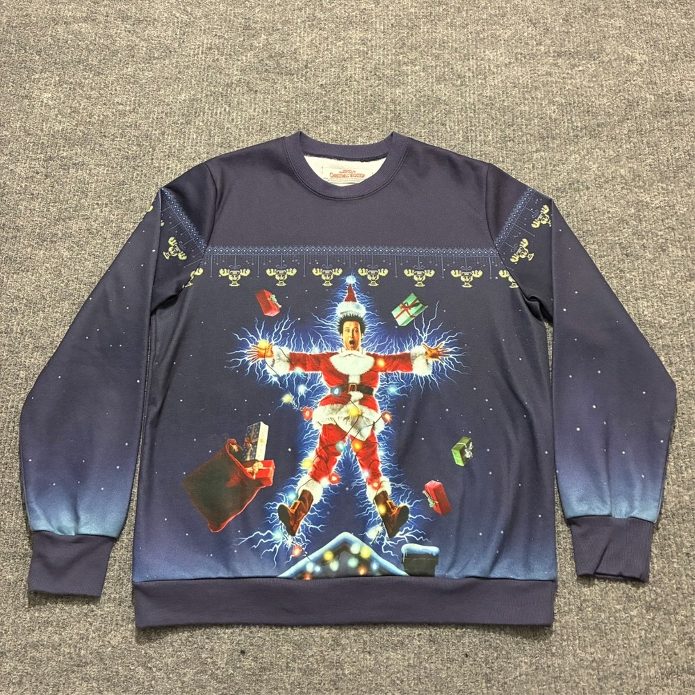 National Lampoons‎ Christmas Vacation Sweater Mens Size Large Crew Neck Pullover